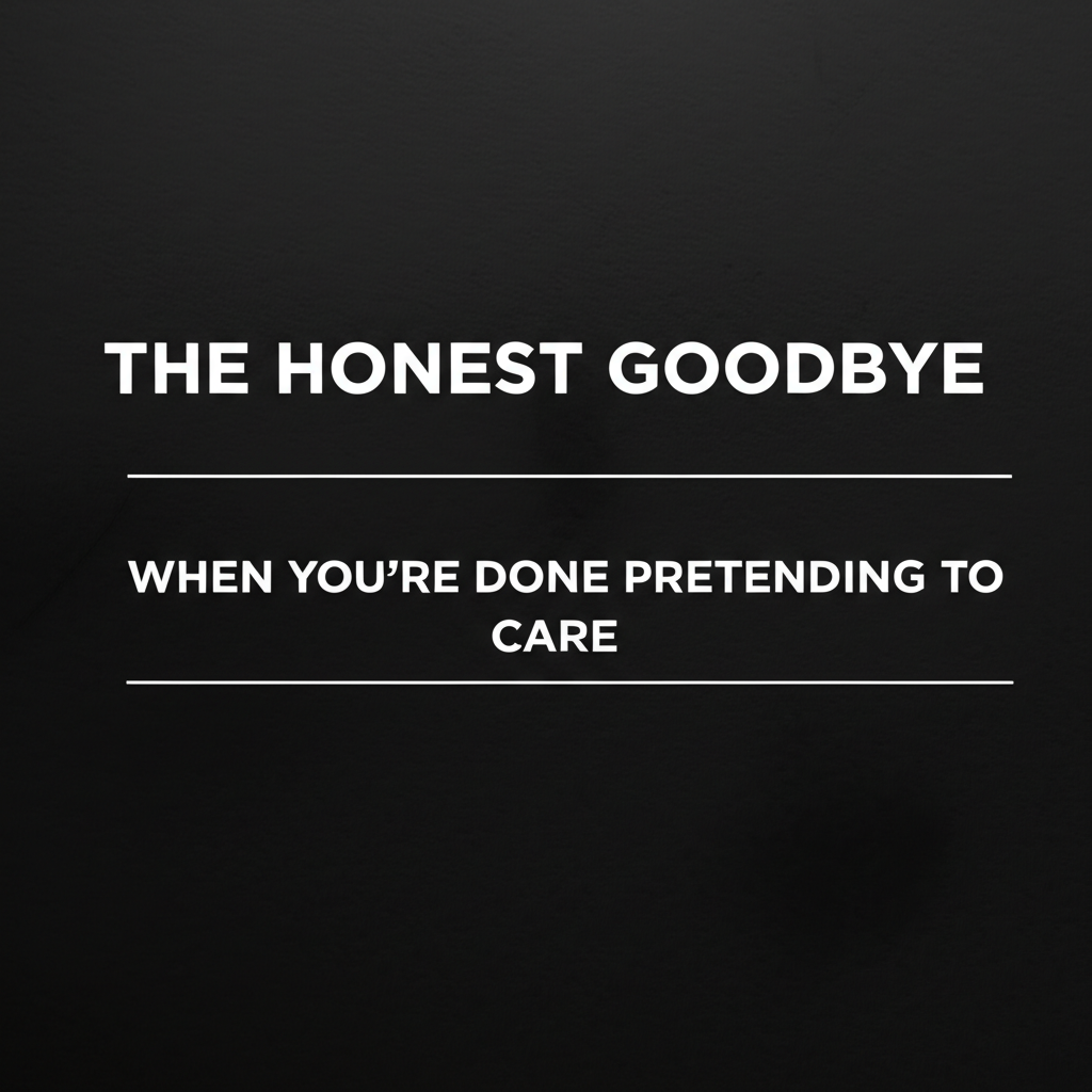 The Honest Goodbye