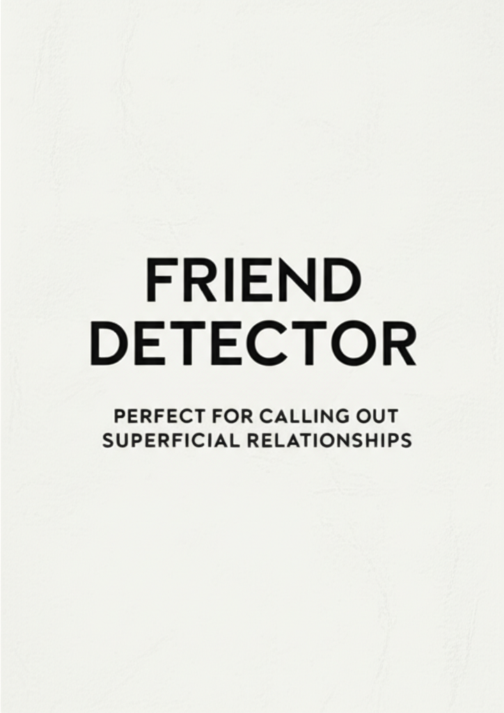 Fake Friend Detector